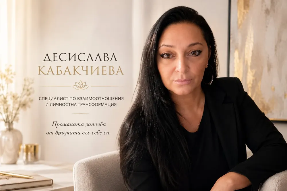 Скрийншот на сайта на Десислава Кабакчиева — семеен терапевт и ментор по личностно развитие